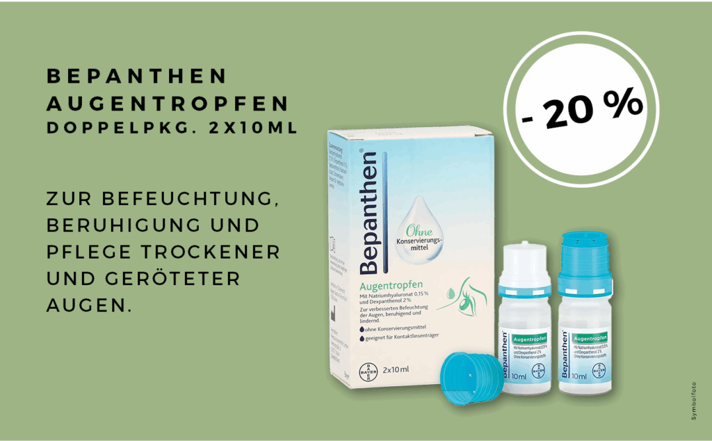 Aktion Bepanthen Augentropfen Doppelpackung -20%