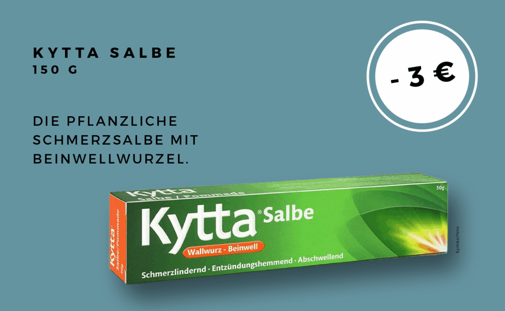 Aktionsbanner des Produkts Kytta Salbe mit einem Rabatt von -3€