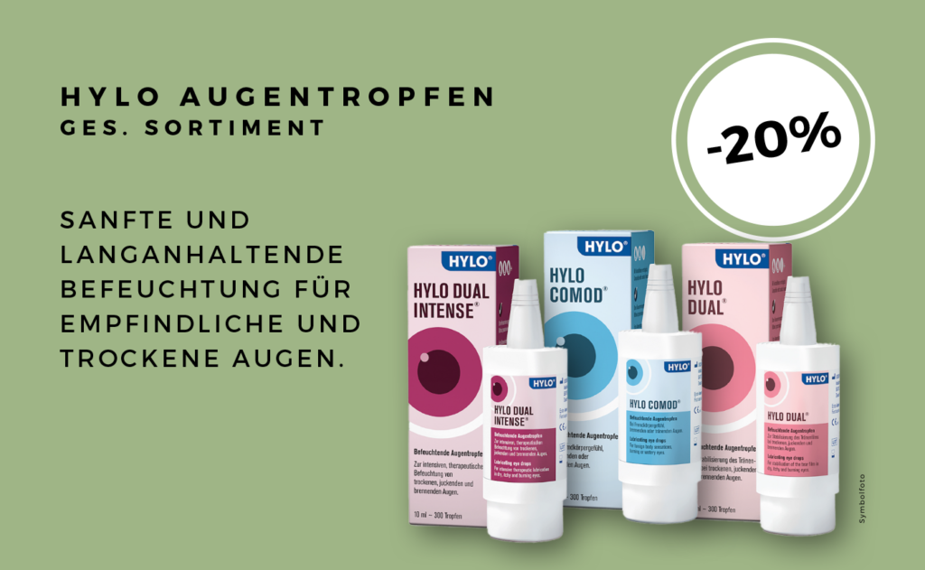 Aktionsbanner -20% mit den Hylo Produkten
