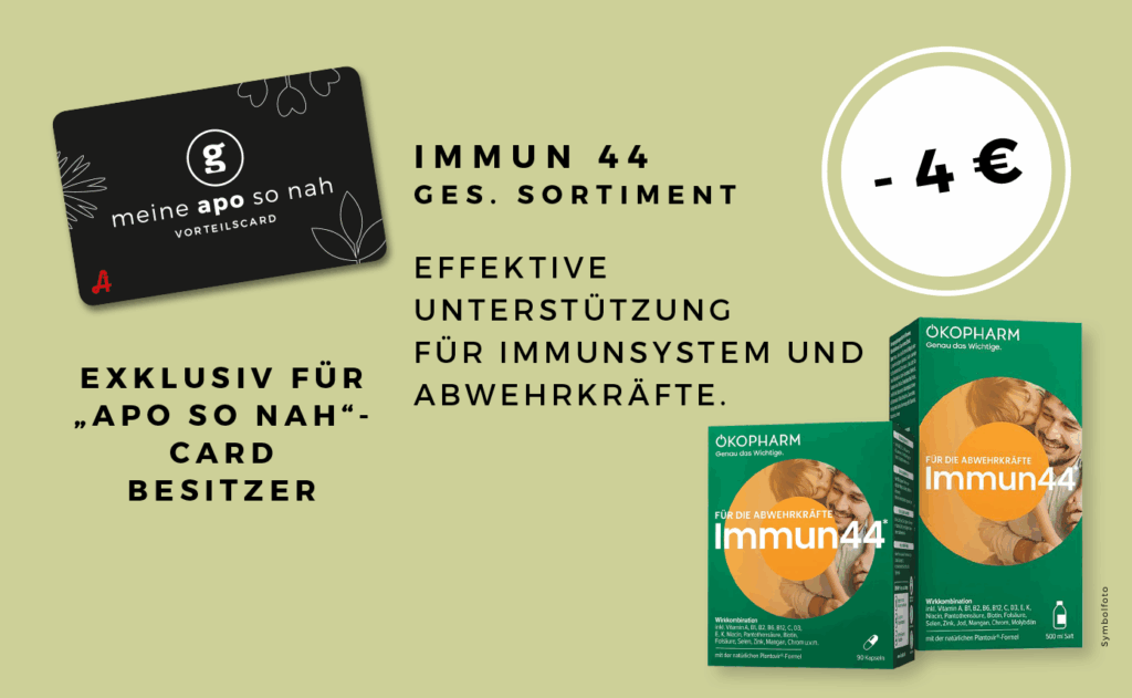 -4€ auf das Immun44 Sortiment