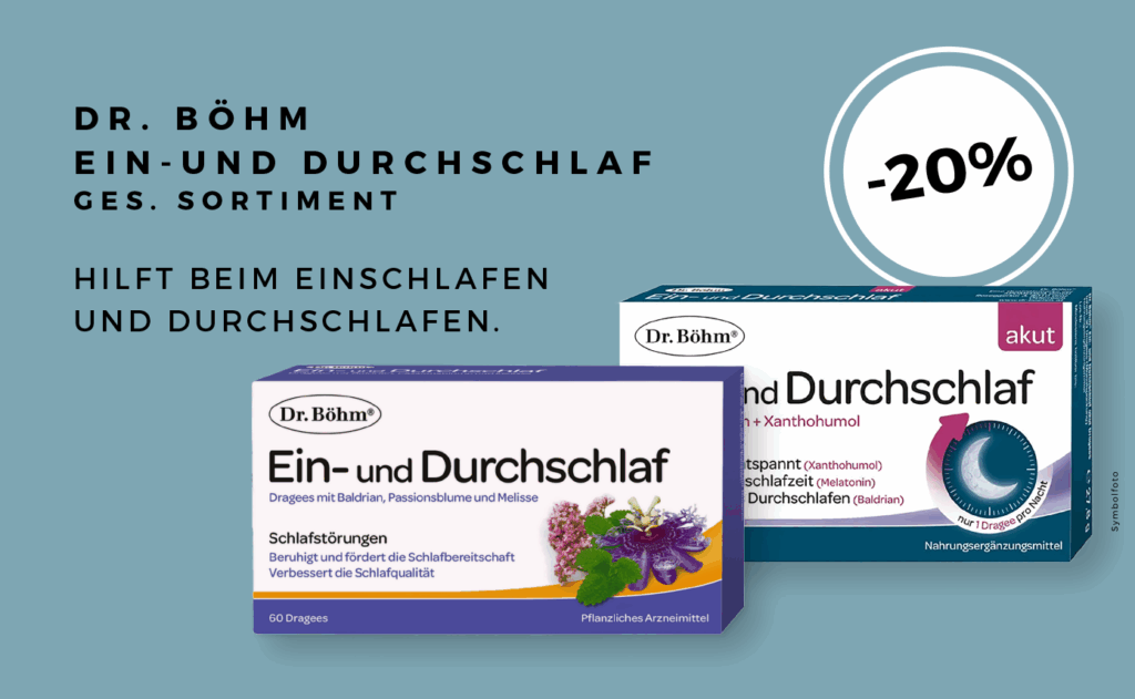 -20% auf Dr. Böhm Ein- und Durchschlafhilfe