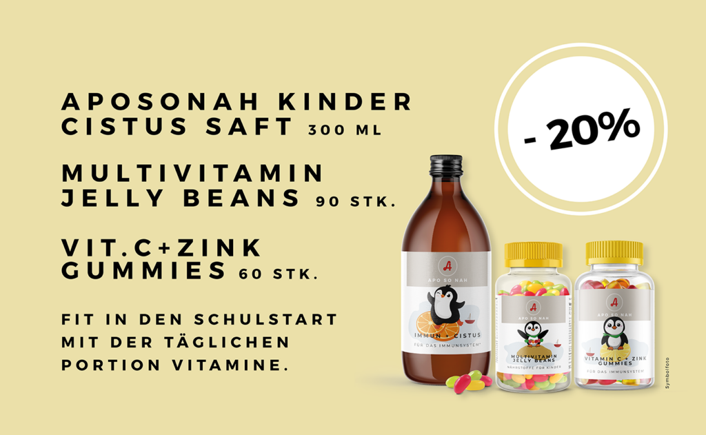 Banner Aposonah Kinder Cistus Saft Aktion